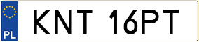 Trailer License Plate